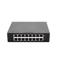 Parafoudre réseau métallique 16 ports RJ45 PoE 100/1000 Mbps pour caméras et systèmes de sécurité 60V
