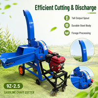 Petite machine à couper l'herbe pour ferme, à essence, hacheuse d'aliments pour le bétail