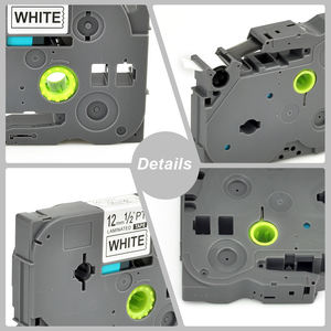 Pour rubans d'imprimante <span class=keywords><strong>Brother</strong></span> 12mm noir sur blanc Cassette Tze231 Tz231 <span class=keywords><strong>231</strong></span> <span class=keywords><strong>ruban</strong></span> d'étiquettes Compatible - Product Image 3