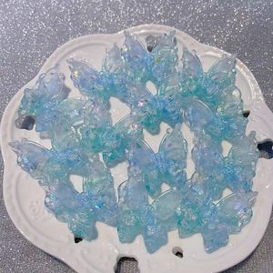 Pendentif papillon lévitant en résine plastique double couche, transparent comme de la glace, avec perles lumineuses Firefly, pour bijoux DIY faits à la main - Product Image 5