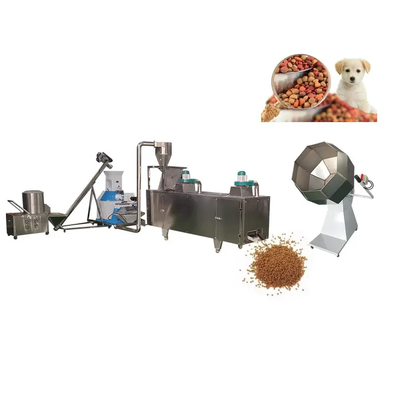 Wholesale single screw fish feed pellet plant Dry pet food pellet machine feed floating fish feed extruder machine