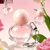 Flacon vaporisateur de 15 ml rose pour parfum capillaire et brume corporelle avec bouchon à vis, emballage cosmétique personnalisé avec flacon en verre pour diffuseur à bâtonnets