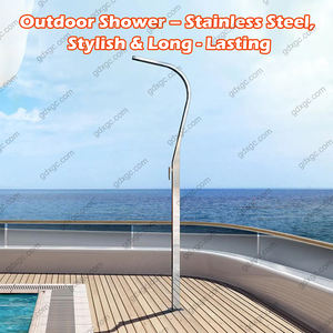 <span class=keywords><strong>Douche</strong></span> d'extérieur autoportante en acier inoxydable <span class=keywords><strong>316</strong></span> Nickel brossé Colonne de <span class=keywords><strong>douche</strong></span> Pluie Piscine Jardin Plage <span class=keywords><strong>Douche</strong></span> - Product Image 4