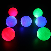Balles de golf LED à trois pièces qui brillent dans le noir pendant 8 minutes