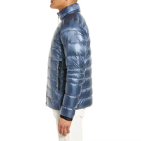 Veste matelassée pour homme, hiver, à capuche, respirante, style décontracté chic, fermeture éclair, 100% polyester, avec logo personnalisé