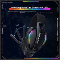 ONIKUMA GT826 Headset Gaming Tri-Mode 1000 Mah RGB 2.4G Nirkabel BT 5.4 Berkabel Driver 40mm untuk PS5 PC Switch Mobile