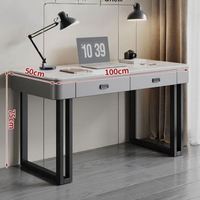 Table d'étude directe usine avec tiroirs et plateau en pierre frittée pour les devoirs des enfants, OEM ODM, pas cher, faible MOQ
