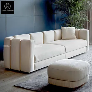 Foshan Italië Merk Luxe Ontwerp Woonkamer Lederen Sofa Set Meubels, High End Italiaanse Moderne Sofa Ontwerp Voor Villa