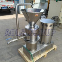 Hummus industriel Tahini Mayonaise Noix Beurre d'arachide Machine de fabrication de soja Broyeur colloïdal de cacao Moulin colloïdal pour la viande