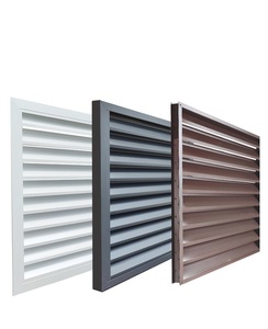 Hiện Đại Chất Lượng Cao Dọc Mở Windproof Thiết Kế Đồ Họa Trung Quốc Phong Cách Nhôm Khung Đu Louver Cửa Sổ Cho Phòng Tắm - Product Image 1