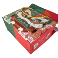 Boîte Cadeau Pliable Personnalisée en Gros pour Cadeau du Nouvel An, en Carton Ondulé Robuste, Expédition en Emballage Plat