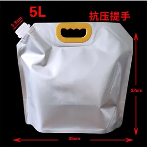 Zhongfei personalizado 1L 1.5L2L 2.5L3L 4L 5L 10L embalagem plástica de detergente saco plástico com bico vertical