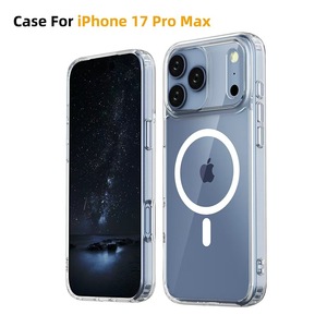 เคสโทรศัพท์ใสแม่เหล็กสำหรับ iPhone 17 Pro Max ยี่ห้อ <span class=keywords><strong>Bayer</strong></span> สำหรับ iPhone 16 ป้องกันรอยเหลือง ทนทาน ป้องกันการกระแทก - Product Image 1