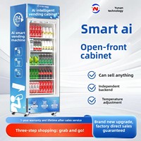 Vente directe usine : Distributeurs automatiques réfrigérés intelligents sans personnel, en acier galvanisé, alimentés par l'IA, pour un service en libre-service 24h/24 avec scanner