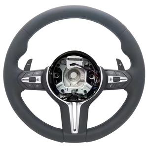 Volante de cuero para <span class=keywords><strong>BMW</strong></span> E87 E83 E90 E91 E92 E84 X1 E84 X5 X6 E70 E71 M3 M5 F20 F22 F23 F30 F33 F34 <span class=keywords><strong>E46</strong></span> E60 E36 E39 E30 - Product Image 2
