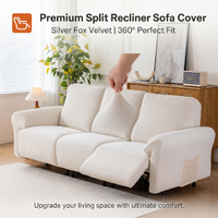 Funda de Sofá Reclinable Moderna Resistente a Arañazos de Gatos, 1 Pieza, Tela Jacquard Suave y Duradera, Elástica, para Sofá Seccional