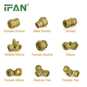 IFAN Fabricant de raccords de tuyauterie PEX <span class=keywords><strong>multicouche</strong></span>, coudes, tés, raccords de <span class=keywords><strong>plomberie</strong></span> PEX, raccords à compression en laiton - Product Image 4