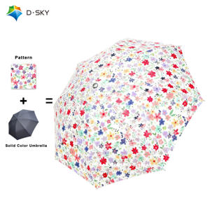 Little Fresh Style Super <span class=keywords><strong>Mini</strong></span> dans la poche <span class=keywords><strong>Parapluie</strong></span> pliant <span class=keywords><strong>Parapluie</strong></span> pliant avec motif de fleurs cassées Logo à motif personnalisé - Product Image 1