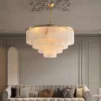 Lustre suspendu LED moderne en cuivre de grande taille pour villa, hôtel, salon et restaurant, décoration pour la maison