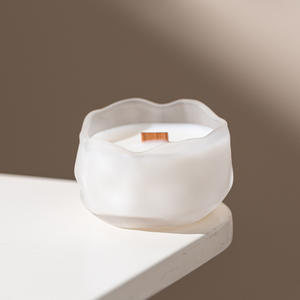 AIKUN Customizable Frosted <b>Bowl</b> Scented Candle BK Private Label Aromatherapy for Relaxing for Wedding Holiday Diwali Easter - Product Image 3