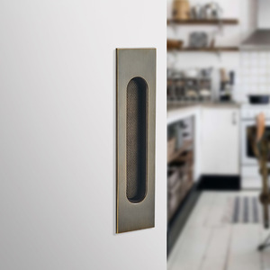 Laci memanjang hitam Handel tersembunyi tersembunyi tarikan tersembunyi untuk lemari dapur lemari rias kenop pintu geser - Product Image 5