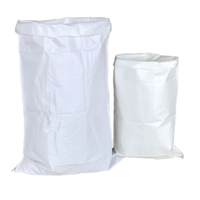 Sac tissé en PP personnalisé, vide, durable et écologique, avec cordon de serrage, pour emballage de riz, maïs et céréales, 25 kg/50 kg, vente en gros