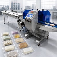 Machine d'emballage horizontale automatique à grande vitesse de type coussin pour l'emballage de produits alimentaires, de savon et de biscuits