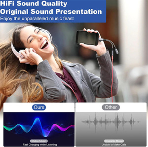 Adaptateur casque et chargeur 8 broches et USB C vers 3,5 mm, <span class=keywords><strong>convertisseur</strong></span> dongle 2-en-2 type C vers prise jack 3,5 mm avec charge <span class=keywords><strong>rapide</strong></span> PD 30W - Product Image 6