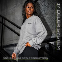 Sweat-shirt col rond 100 % coton 320 GSM à épaules tombantes, épais, vierge, vente en gros, impression personnalisée, broderie 3D, faible MOQ, OEM