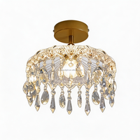 Plafonnier LED moderne en fer de luxe léger avec lumière blanche froide pour couloir et allée (AC 85-265V)