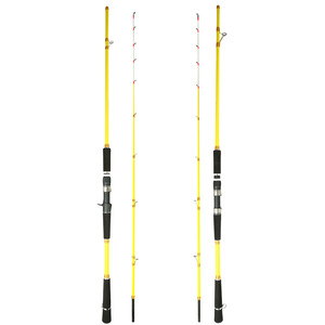 Canna da Pesca in Carbonio per Barca 2.34m, Canna da Pesca Costiera per Whitefish N.40, Canna da Lure per Spigola e Pesca in Mare, Azione Rapida, Rigida, 109cm - Product Image 1