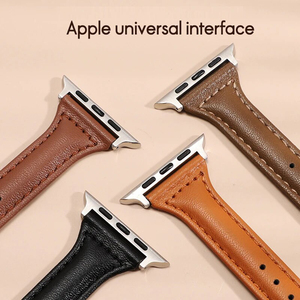 สายนาฬิกาหนัง huanlong สายนาฬิกาหนังแท้หรูหราสำหรับ Apple Watch 8 7 6 5 4 3 2สายนาฬิกาวินเทจของแท้ - Product Image 6