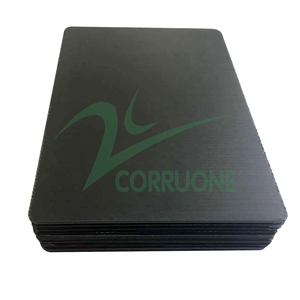ورقة حماية بلاط الأرضيات المموج pp المقاومة للماء 4x8 أسود - Product Image 6