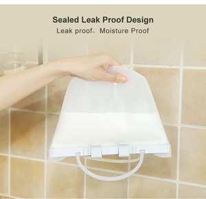 Logo personalizzato all'ingrosso Non tossico di grandi dimensioni riscaldabile forma Fusiform Sandwich Silicone conservazione chiusura lampo borsa per alimenti - Product Image 5