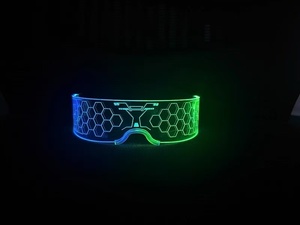 Gafas Luminosas LED de PVC Suave y Duradero con Pilas para <span class=keywords><strong>Halloween</strong></span>, Año Nuevo y Navidad, Precio de Fábrica, Gran Venta - Product Image 5