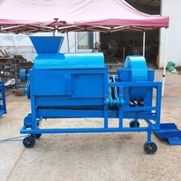 Machine à battre multifonctionnelle à moteur diesel pour riz, blé, soja et sorgho, avec faible taux d'impuretés