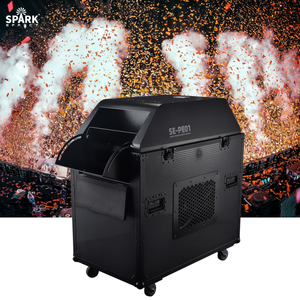 SP Grande machine à confettis métallique à énergie éolienne avec contrôle DMX512, portée de pulvérisation de <span class=keywords><strong>15</strong></span>-25m, ventilateur souffleur pour canon à confettis de scène - Product Image 5