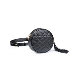 <span class=keywords><strong>Borsa</strong></span> a Tracolla Circolare con Motivo Personalizzato OEM, <span class=keywords><strong>Borsa</strong></span> da Vita Rotonda in Pelle PU per Donne - Product Image 2