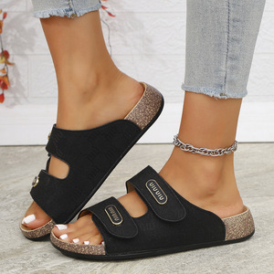 Nouvelles tongs et chaussures <span class=keywords><strong>de</strong></span> plage décontractées pour femmes, tendance été 2026, à semelles épaisses et souples, imprimées - Product Image 4