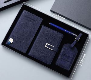 Ensemble de porte-documents de voyage personnalisé, étiquette de bagage et carnet de notes avec coffret cadeau pour les occasions de remise de diplôme - Vente chaude - Product Image 1