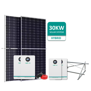 Système d'énergie solaire hybride à prix d'usine en Chine pour la maison, 10 kVA, 5 kVA, 5 kW, panneaux solaires MPPT au lithium-ion, garantie de 10 ans - Product Image 2