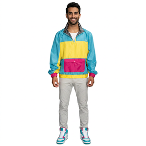 Finer Threads <b>Men's</b> Active Crinkle Windbreaker <b>Jacket</b>-Performance Best Quality Fabric <b>Long</b> Sleeve Hooded Vintage Style Autumn - Product Image 1