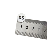 Étiquettes autocollantes de taille pour vêtements en papier couché rond de 1,5 cm, pour pantalons et jupes, tailles XS S M L XL 2XL