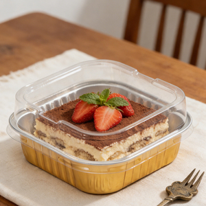 Moules à brownies en aluminium antiadhésif à démoulage rapide pour un service facile et un nettoyage sans effort avec couvercles - Product Image 1