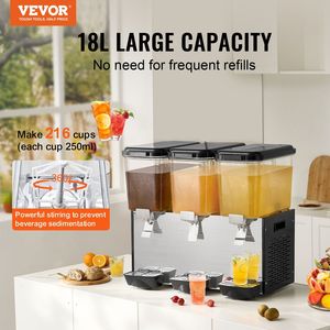 Distributeur commercial de boissons 18L X 3 réservoirs Distributeur de boissons froides et glacées Commercial - Product Image 2