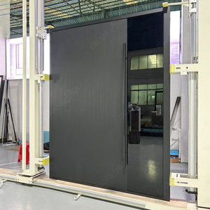 <span class=keywords><strong>Porte</strong></span> <span class=keywords><strong>d</strong></span>'<span class=keywords><strong>entrée</strong></span> asiatique moderne Portes pivotantes géantes de qualité supérieure Serrure intelligente insonorisée noire Grande <span class=keywords><strong>porte</strong></span> <span class=keywords><strong>d</strong></span>'<span class=keywords><strong>entrée</strong></span> de sécurité en aluminium - Product Image 2