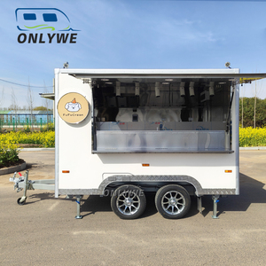 Onlywe BBQ/người hút thuốc nướng người hút thuốc nhượng Bộ thực phẩm Trailer xe tải thực phẩm di động với 3 ngăn chìm để bán trong chúng tôi - Product Image 1