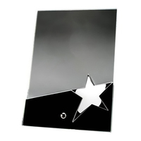 Trophée étoile personnalisé Artisanat Gravure laser 3D Plaque en verre cristal personnalisée et trophée cadeau Trophées cristal de sublimation