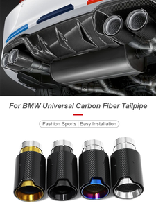 Tubi di scarico per auto SYPES per <span class=keywords><strong>bmw</strong></span> <span class=keywords><strong>E36</strong></span> E46 E92 316i 318i <span class=keywords><strong>320i</strong></span> 325i 330i in fibra di carbonio M sistema di prestazioni punte di scarico silenziatore - Product Image 2