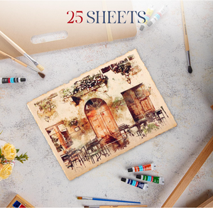 Papel artesanal biodegradable hecho a mano de 4x6 pulgadas 300 GSM con borde cubierto revestimiento de PE áspero/texturizado para invitaciones de boda - Product Image 4